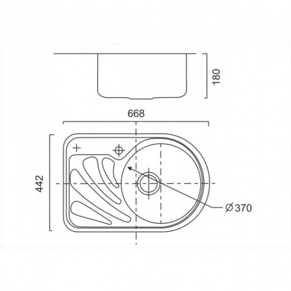 Кухонна мийка ULA 7111 R Micro Decor (ULA7111DEC08R)