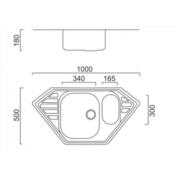 Кухонна мийка ULA 7802 Micro Decor
