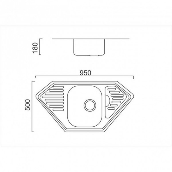 Кухонна мийка ULA 7801 U Micro Decor (ULA7801DEC08)