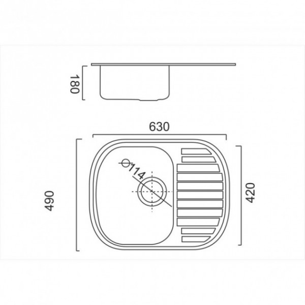 Кухонна мийка ULA 7704 U Micro Decor (ULA7704DEC08)