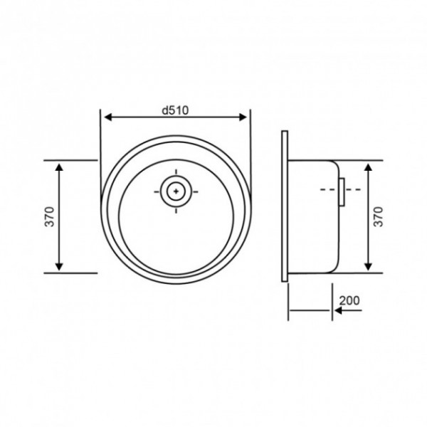 Кухонна мийка GF COL-06 (GFCOL06D510200)