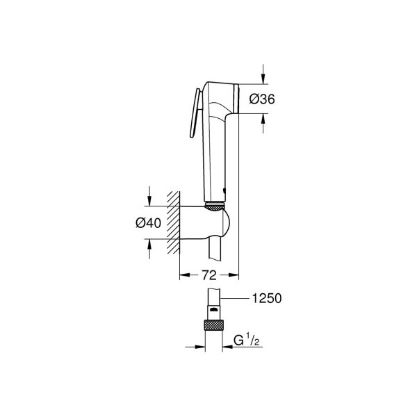 Набір для гігієнічного душу Grohe New Tempesta-F 26356IL0 Trigger Spray Set