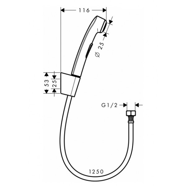 Душовий набір Hansgrohe Logis 3B161218 (71666000+32129000+27454000)
