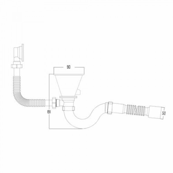 Сифон ULA 115 3 1/2