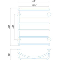 Сушка для рушників Q-tap Aquamix P6 500x600