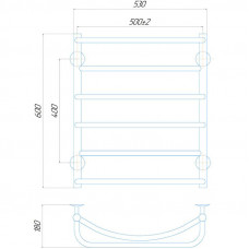 Сушка для рушників Q-tap Aquamix P6 500x600