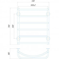 Сушка для рушників Q-tap Aquamix P6 500x700