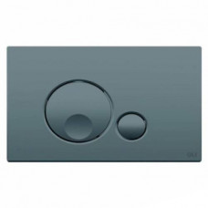 Кнопка для змиву Oli Globe Soft-touch 3/6 сіра (152953)