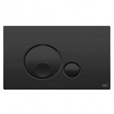 Кнопка для змиву Oli Globe Soft-touch 3/6 чорна (152952)