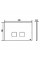 Кнопка для змиву Oli Plain Soft-touch 3/6 черная (070829)