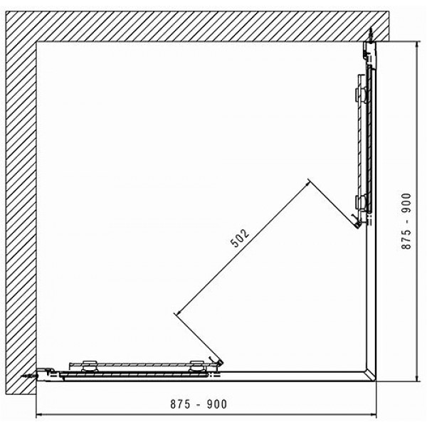 Душова кабіна KOLO GEO 90х90 Reflex 560.122.00.3