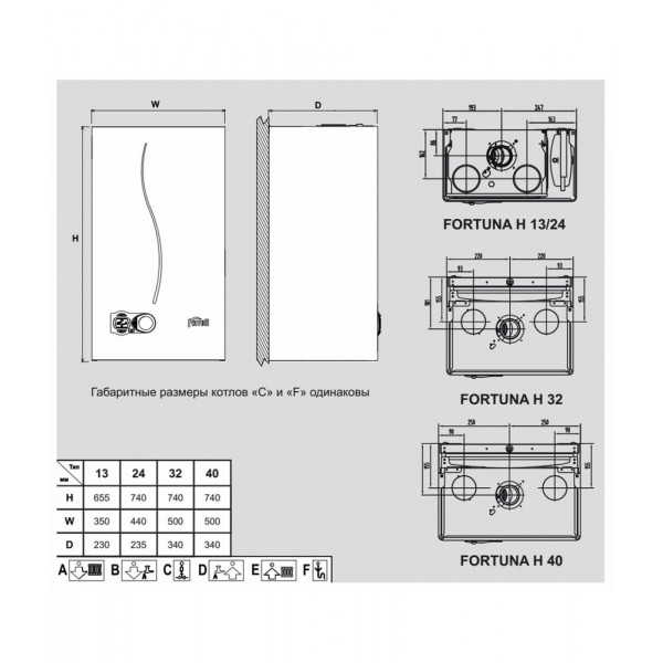 Газовий котел Ferroli FORTUNA F 24