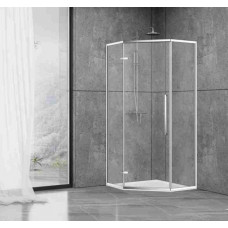 Душова кабіна Dusel DL197H Chrome 900x900x1900, скло прозоре