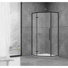 Душова кабіна Dusel DL197HB Black Matt 1000x1000x1900, скло прозоре