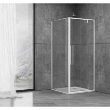 Душова кабіна Dusel DL198+DL196 Chrome 1000x1000x1900, скло прозоре
