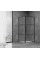 Душова кабіна Dusel DL198BP+DL196BP Black Matt Paint 900x900x1900, скло прозоре