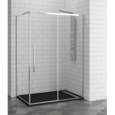 Душова кабіна Dusel DL191/195 Chrome 1200x800x1900, скло прозоре