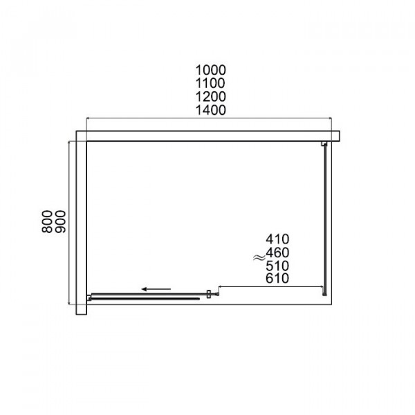 Душова кабіна Dusel DL191/195 Chrome 1200x800x1900, скло прозоре