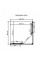 Душова кабіна Dusel EF-184B Black Matt 900x900x1900, скло прозоре