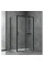 Душова кабіна Dusel EF-185B+EF181B Black Matt 1200x800x1900, скло прозоре