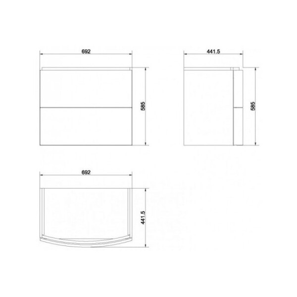 Cersanit EASY 70 UN598-017
