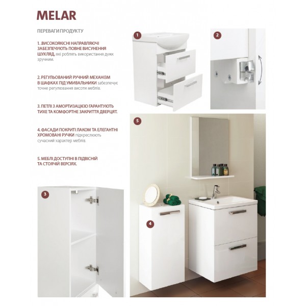 Cersanit MELAR 80 S912-012-EX1