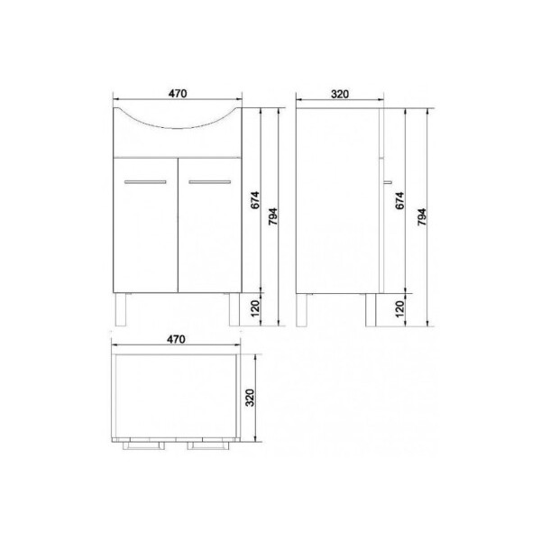 Cersanit OLIVIA 50 NEW S543-024