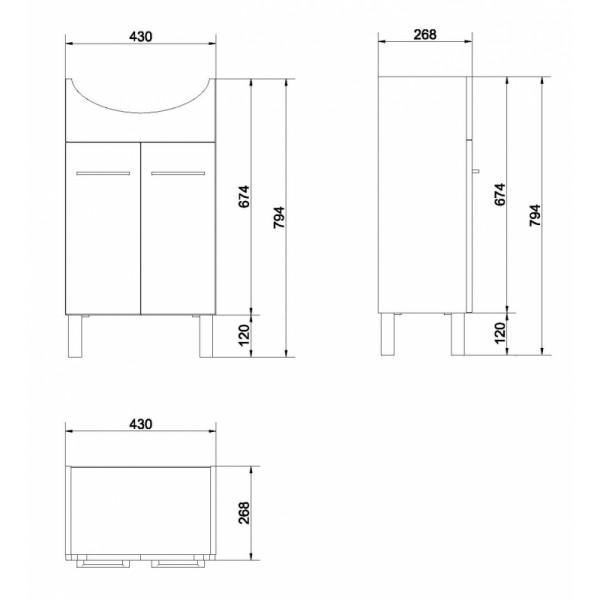 Cersanit OLIVIA 50 NEW S543-026