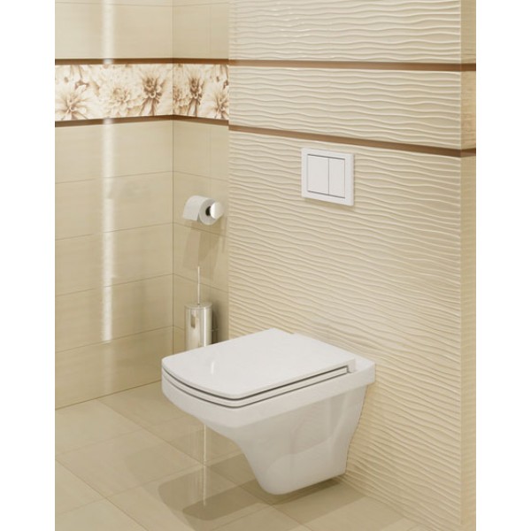 Cersanit EASY SLIM дюропласт, антибактеріальне Soft Close K98-0089