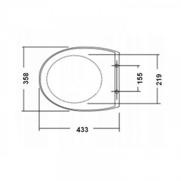 Cersanit DELFI дюропласт,антибактеріальне Soft Close K98-0191