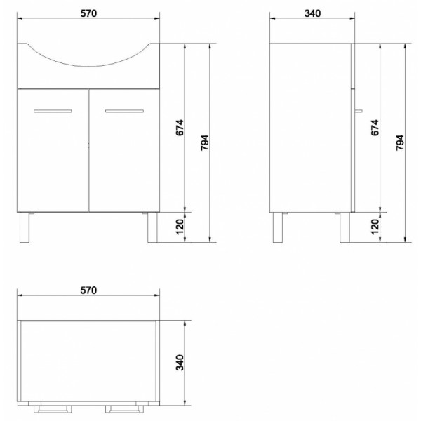 Cersanit OLIVIA UN509-011