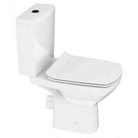 Унітаз Cersanit CARINA NEW CLEAN ON 011 3/5 із сидінням SLIM дюропласт, Soft Close RS31-001