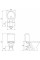 Унітаз Cersanit CERSANIA 705 SIMPLEON 011 3/6 з кришкою дюропласт SLIM, Soft Close K119-001