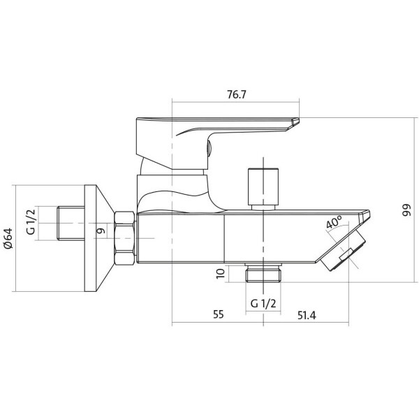 Душовий набір Cersanit VERO 3в1 S601-126