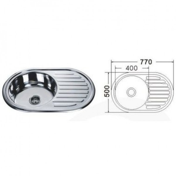 Кухонна мийка Mira MR 7750 D Decor
