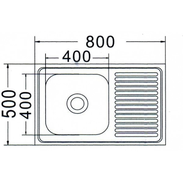 Кухонна мийка Mira MR 8050 L D Decor Left