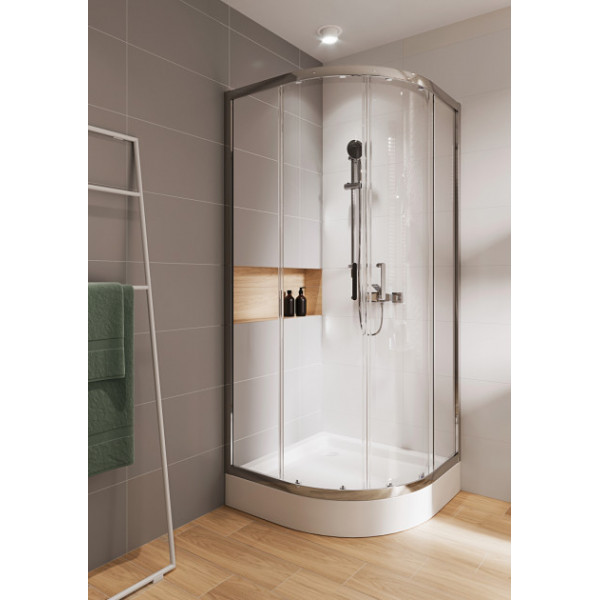 Душова кабіна Cersanit BASIC 90X90X185 прозоре скло S158-005