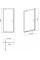 Душові двері Cersanit PIVOT BASIC 80X185 прозоре скло S158-001