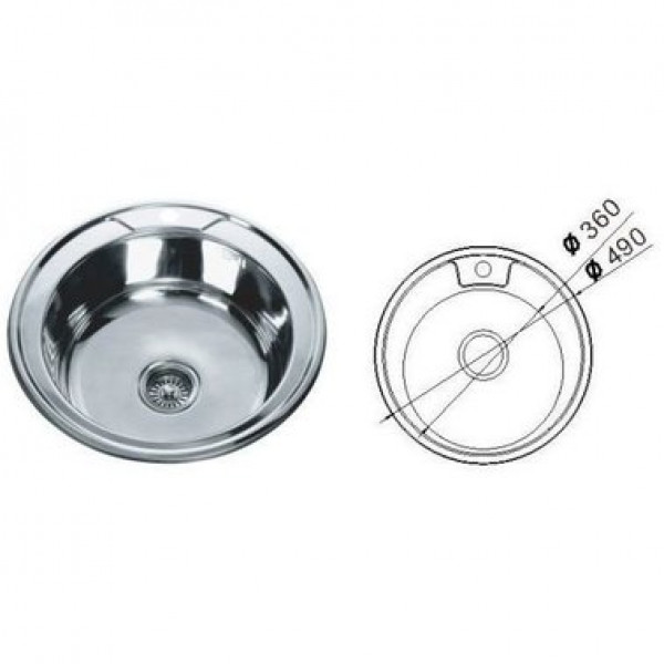 Кухонна мийка Mira MR 490 E Satin