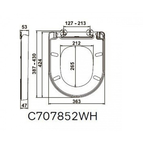 AM.PM Spirit C707852WH Soft Close
