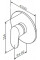 Змішувач для душу AM.PM Like F8075000
