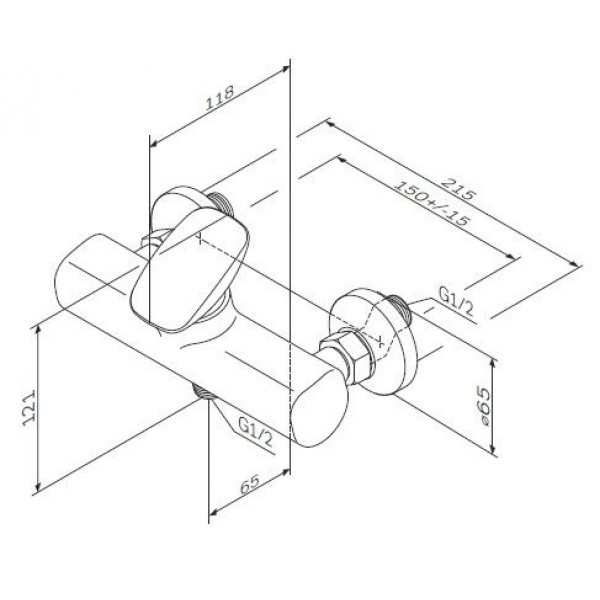 Змішувач для душу AM.PM Spirit V2.0 F70A20000