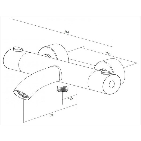 Змішувач для ванни AM.PM Sense F7550064
