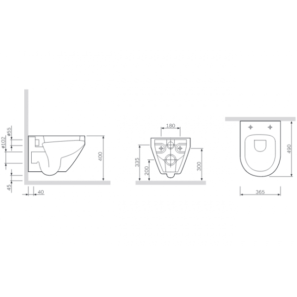 Унітаз AM.PM Spirit C701700WH  FlashClean