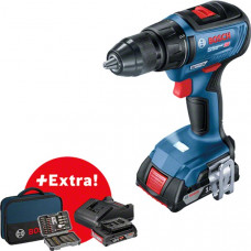 Шуруповерт Makita Bosch GSR 18V-50 + Набір бітових та торцевих ключів 43 шт (06019H5004)