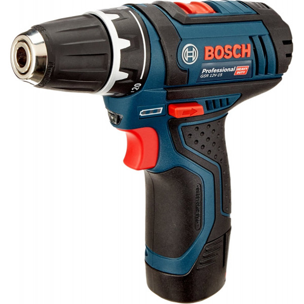 Шуруповерт Makita Bosch Professional GSR 12V-15 Set + набори свердел і біт, 39од (0615990G6L)