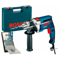 Дрель Bosch Professional GSB16RE+Кейс+Набор сверл Robust Line CYL-9 (0615990L2N)
