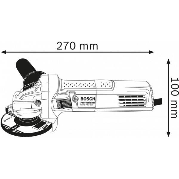Угловая шлифмашинка Bosch Professional GWS 750S (601394121)