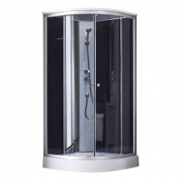 Душовий бокс Q-tap SB9090.1 SAT (Black/Grey)