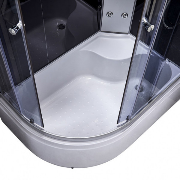 Гідромасажний бокс Q-tap SBM12080.2R SAT (Black/Grey)